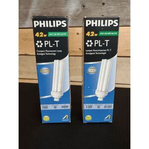 NEW 2 Pack of Philips 42w PL-T Compact Fluorescent Lamp / Bulb